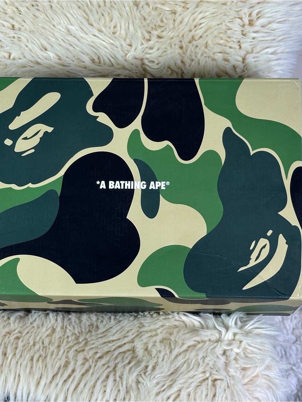 A Bathing Ape Signature Green Camo empty Box